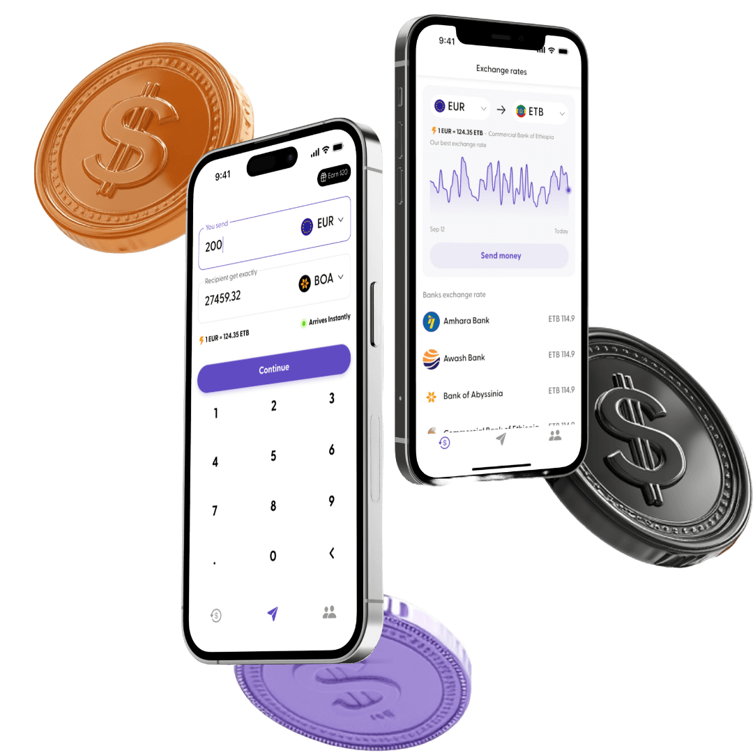 Dime mobile app interface